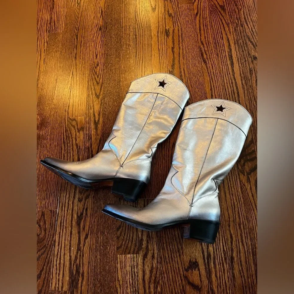 Free People x JO Ghost Cowboy Star Boots Size 41